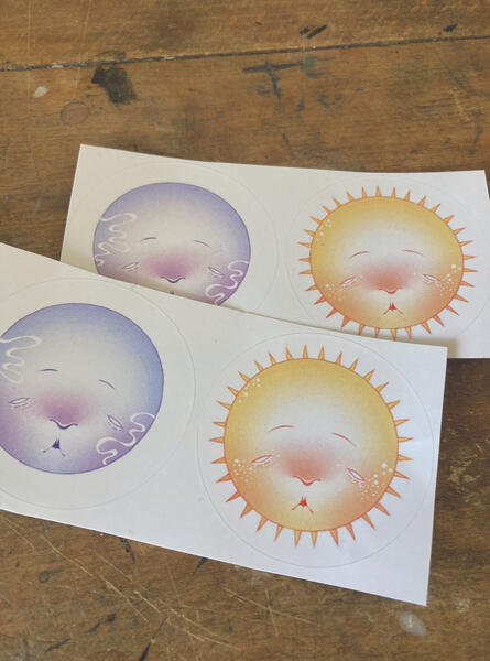 day &amp; night stickers